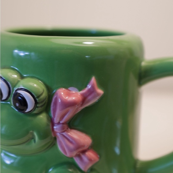 Green Frog Mug Set lovers gift for her gift for him couple - Picture 4 of 6